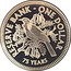 New Zealand One Dollar 75th Anniversary Reserve Bank 2009 (o) KM# 328 RESERVE BANK - ONE DOLLAR 75 YEARS coin reverse