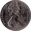 New Zealand One Dollar Captain Cooks Voyage 1969 (c) KM# 40.3 ELIZABETH II NEW ZEALAND 1969 coin obverse