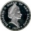 New Zealand One Dollar Fantail bird 1980 (l) Proof KM# 49a ELIZABETH II QUEEN OF NEW ZEALAND 1980 coin obverse