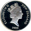 New Zealand One Dollar Kiwi 1990 Proof KM# 78a ELIZABETH II NEW ZEALAND 1990 RDM coin obverse