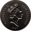 New Zealand One Dollar National Parks Centennial 1987 (l) KM# 65 ELIZABETH II NEW ZEALAND 1987 RDM coin obverse