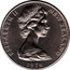 New Zealand One Dollar New Zealand Day 1974 (c) KM# 45 ELIZABETH II NEW ZEALAND 1974 coin obverse
