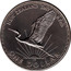 New Zealand One Dollar New Zealand Day 1974 (c) KM# 45 NEW ZEALAND DAY 6 FEB. ONE DOLLAR JB coin reverse