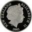 New Zealand One Dollar Rowi Kiwi - Smaller 2005 (w) Proof. Mintage includes 500 struck in 2008 for sets. KM# 153a NEW ZEALAND ELIZABETH II 2005 IRB coin obverse