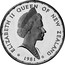 New Zealand One Dollar Royal Visit 1981 (l) KM# 50 ELIZABETH II QUEEN OF NEW ZEALAND 1981 coin obverse