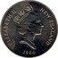 New Zealand One Dollar Royal Visit 1986 (l) KM# 56 ELIZABETH II NEW ZEALAND 1986 RDM coin obverse