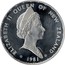 New Zealand One Dollar Royal Visit - English Oak and N.Z. Kauri 1981 (l) Proof KM# 50a ELIZABETH II QUEEN OF NEW ZEALAND 1981 coin obverse