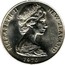New Zealand One Dollar Royal Visit. Mount Cook 1970 (c) KM# 42 ELIZABETH II NEW ZEALAND 1970 coin obverse