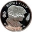 New Zealand One Dollar Royal Visit Prince Charles and Lady Diana 1983 Proof KM# 52a ROYAL VISIT ONE DOLLAR coin reverse