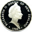 New Zealand One Dollar Takahe Bird 1982 (l) Proof KM# 51a ELIZABETH II QUEEN OF NEW ZEALAND 1982 coin obverse