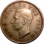 New Zealand One Florin George VI 1950 KM# 18 KING GEORGE THE SIXTH HP coin obverse