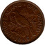 New Zealand One Penny 1945 Struck in error by the Royal Mint on Great Britain blanks KM# 13a Pre-Decimal coins NEW ZEALAND∙ONE PENNY ∙1945∙ coin reverse