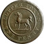 UK One Penny Birmingham & South Wales 1812  COPPER TOKEN ONE PENNY coin reverse