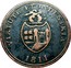 UK One Penny Bristol Brass & Copper Company 1811  VIRTUTE ET INDUSTRIA 1811 coin obverse