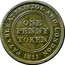 UK One Penny Bristol - Patent Sheathing Nail Manufactory 1811  PAYABLE AT BRISTOL AND LONDON ONE PENNY TOKEN 1811 coin reverse