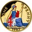 UK One Penny (Britannia (Colorized)) ONE PENNY *YEAR* coin reverse