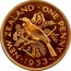 New Zealand One Penny Elizabeth II 1953 Matte proof KM# 24.1 ∙NEW ZEALAND∙ONE PENNY∙*YEAR*∙ coin reverse