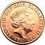 UK One Penny Lucky Silver 2015 KM# 1339 2016 ELIZABETH II DEI GRA REG FID DEF J.C coin obverse