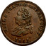 UK One Penny Nail & Trace Manufactory / J. Forrest 1811  NAIL & TRACE MANUFACTORY 1811 coin obverse