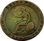UK One Penny Stockton - Christopher & Jennett 1813  BRITANNIA * ONE PENNY TOKEN * coin reverse