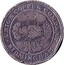 UK One Penny UCC Birmingham - Bradford Workhouse Overstamp 1812  UNION COPPER COMPANY BIRMINGHAM 1812 coin obverse