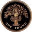 UK One Pound English Oak Tree 2008 ONE POUND coin reverse