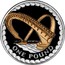 UK One Pound Millennium Bridge 2008 Proof ONE POUND coin reverse