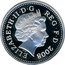 UK One Pound Northern Irish Flax 2008 Proof ELIZABETH II D G REG F D 2008 IRB coin obverse