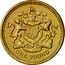 UK One Pound Royal Arms 1983 Proof KM# 933 HONI SOIT QUI MAL Y PENSE DIEU ET MON DROIT ONE POUND coin reverse