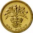 UK One Pound Scottish Thistle 1984 Proof KM# 934 ONE POUND coin reverse