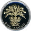 UK One Pound Scottish Thistle 2008 Proof ONE POUND coin reverse