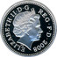 UK One Pound Welsh Dragon 2008 Proof ELIZABETH II D G REG F D 2008 IRB coin obverse