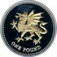 UK One Pound Welsh Dragon 2008 Proof ONE POUND coin reverse