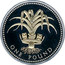 UK One Pound Welsh Leek 2008 Proof ONE POUND coin reverse
