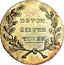 UK One Shilling Devon - Morgan's / Eddystone Lighthouse 1811 DEVON SILVER TOKEN. HM coin reverse