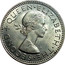 New Zealand One Shilling Elizabeth II 1963 Proof KM# 27.2 + QUEEN∙ELIZABETH∙THE∙SECOND coin obverse