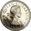 New Zealand One Shilling (Elizabeth II (1st portrait)) KM# 27.1 + QUEEN∙ELIZABETH∙THE∙SECOND coin obverse