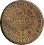 New Zealand Penny Caro J. and Co. - Christchurch (1860-1864) KM# Tn11 GENERAL IRONMONGERS J. CARO & CO. HIGH STREET CHRISTCHURCH coin obverse