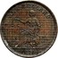 New Zealand Penny Gaisford & Edmonds (Christchurch) 1875 KM# Tn20 NEW ZEALAND 1875 coin obverse