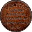 New Zealand Penny Gittos B. - Auckland 1864 KM# Tn22 B.GITTOS LEATHER MERCHANT IMPORTER OF BOOTS & SHOES & C. & C. coin obverse