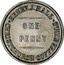 New Zealand Penny Henry Hall - Christchurch (1857) KM# Tn30 HENRY J. HALL ONE PENNY CHRISTCHURCH COFFEE MILLS coin obverse