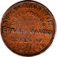 New Zealand Penny Waters Edward (Auckland) 1873 KM# Tn70.1 ONE PENNY TOKEN coin obverse