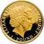 UK Pound Britannia 2013 British Royal Mint Proof KM# 1269 ELIZABETH'II'D'G REG'FID'DEF '1'POUND' IRB coin obverse