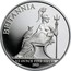 UK Pound Britannia 2013 British Royal Mint Proof KM# 1257 BRITANNIA 1/2 OUNCE FINE SILVER 2013 coin reverse