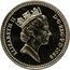 UK Pound Royal Shield 1988 KM# 954 ELIZABETH II D∙G∙REG∙F∙D∙1988 RDM coin obverse