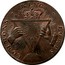 UK Sise Lane Halfpenny (Middlesex - London / Davidson's) COMMONS - KING - LORDS . BS . CONSTITUTION coin reverse