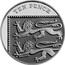 UK Ten Pence (Royal Arms Shield Puzzle) KM# 1335a TEN PENCE coin reverse