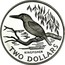 New Zealand Two Dollars Sacred Kingfisher 1993 Proof KM# 87a KINGFISHER TWO DOLLARS coin reverse