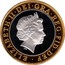 UK Two Pounds Rugby World Cup 1999 KM# 999 ELIZABETH∙II∙DEI∙GRA∙REG∙FID∙DEF∙ IRB coin obverse