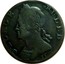 UK 1/2 Penny George Ruled - Britains Isles 1721 Definitely minted after 1721 hence "ruled" GEORGE RULED IC coin obverse